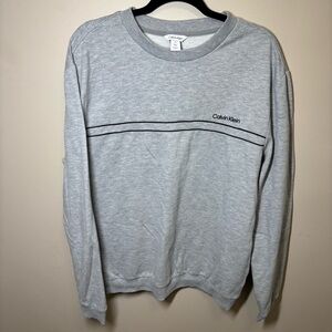 Calvin Klein Men's Light Gray Crewneck Sweater